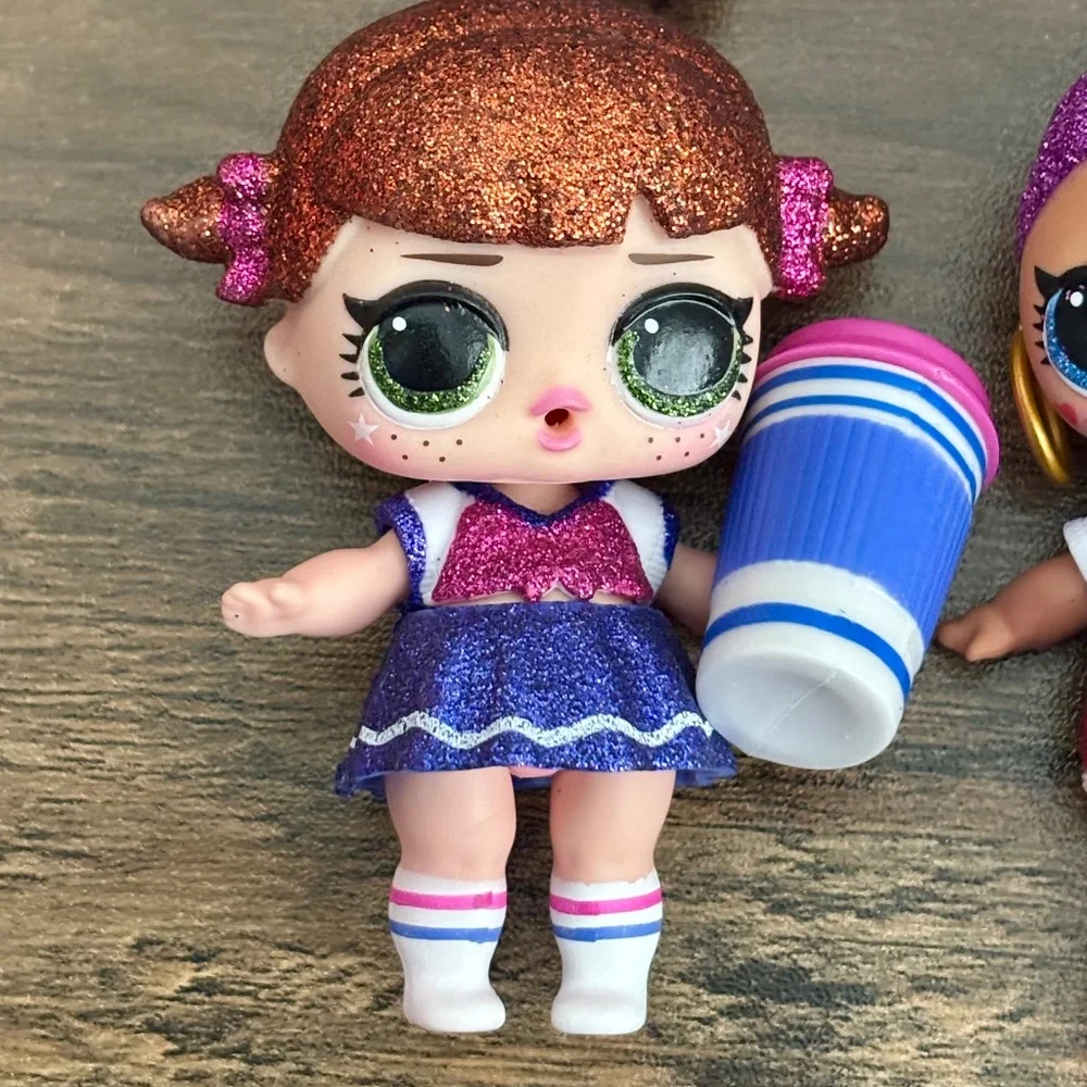 Lot of 6 LOL Surprise ALL STAR BBS Sports Series 2 CHEER TEAM Sparkly Dolls LOOK